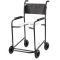 Cadeira de Banho c/ rodas OBESO -  PL-2001 PRETA
